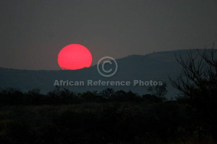 Red Sun at Sunset